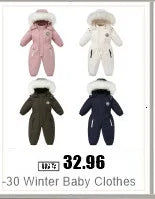 2024 New born Baby Girl clothes Winter Snowsuit Plus Velvet Thick Baby Boys Jumpsuit 0-3 Years Romper boy Overalls Toddler Coat